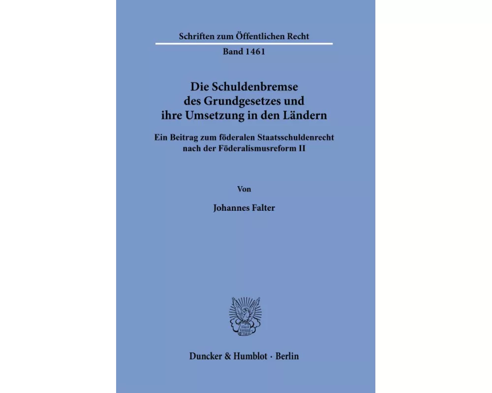 Die Schuldenbremse des Grundgesetzes und ihre Umsetzung in den Ländern