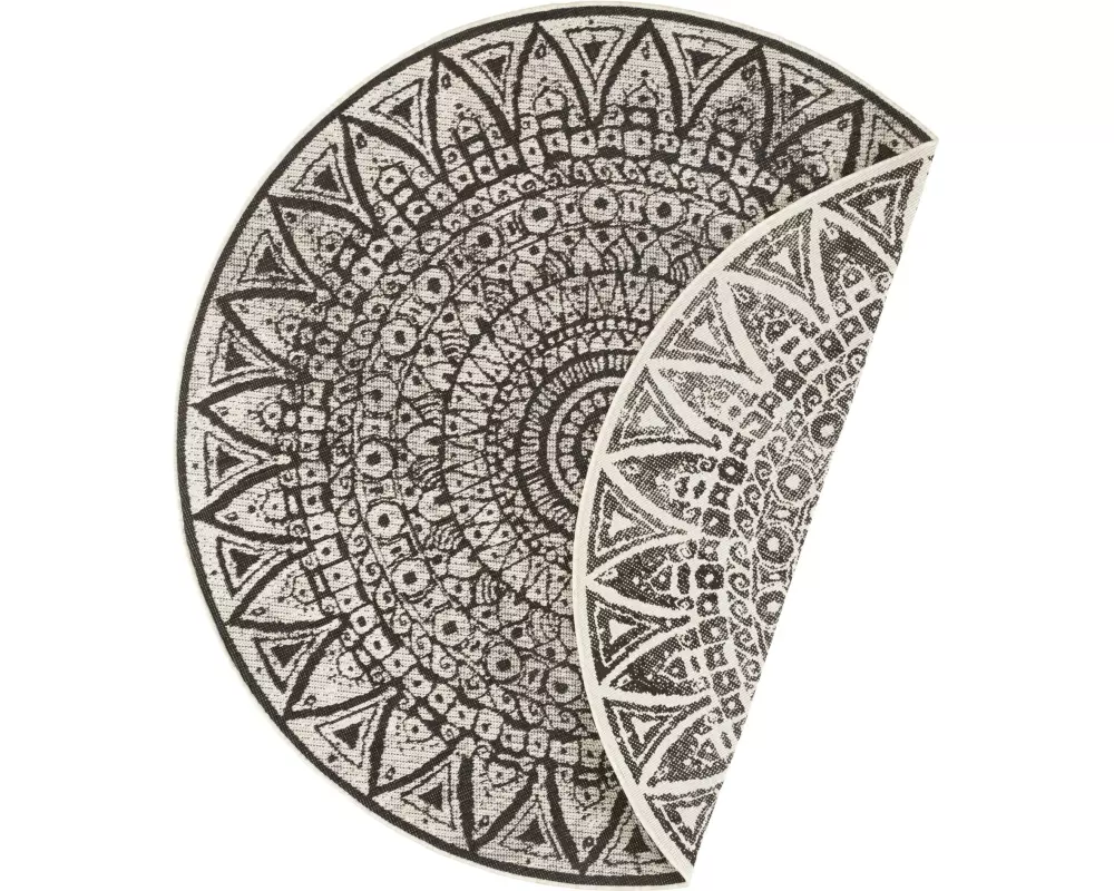 Hanse Home Teppich Lilja 140 cm, Schwarz