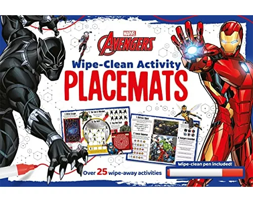 Marvel Avengers: Wipe-clean Activity Placemats
