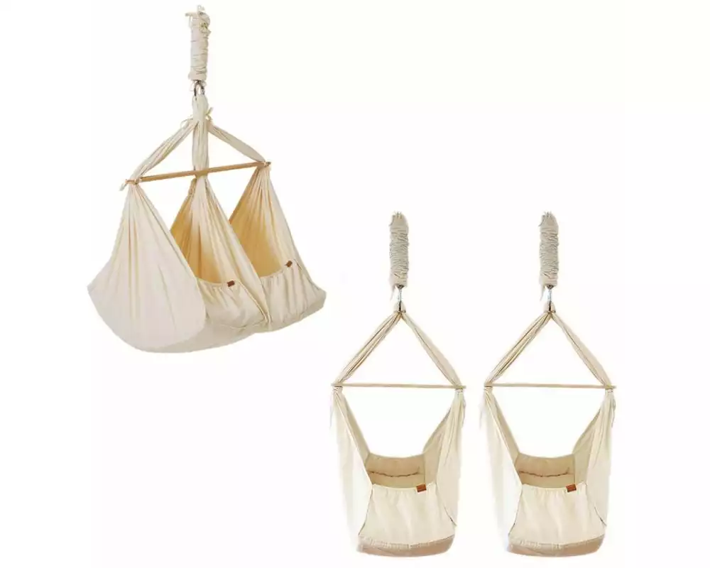 Membantu Babyhängematte Conversion Kit Zwillinge/Single Natur