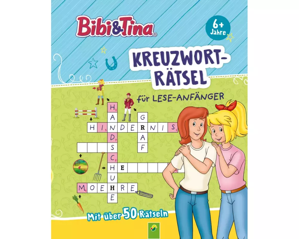 Bibi & Tina Kreuzworträtsel für Lese-Anfänger