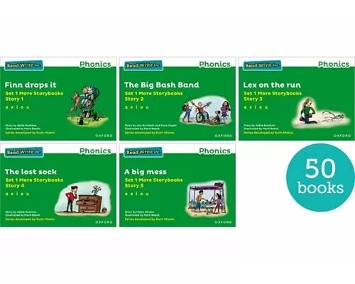 Read Write Inc. Phonics: Green Set 1 More Storybooks (Pack of 50)