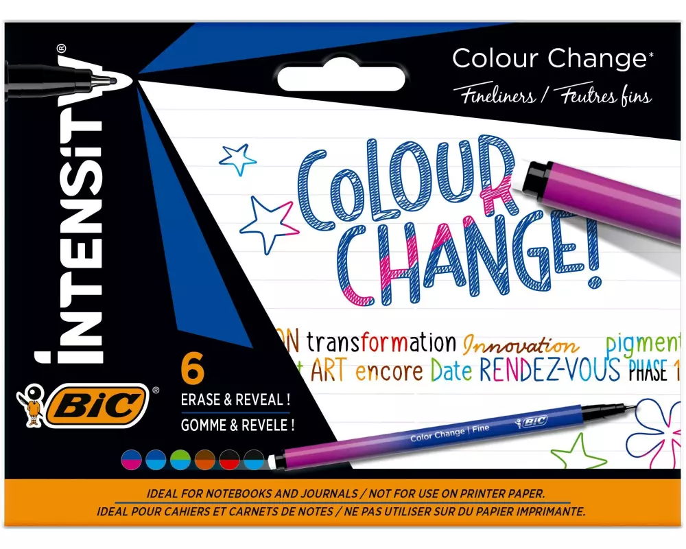 BIC Fineliner Intensity Fineliner 0.4 mm, 6 Stück