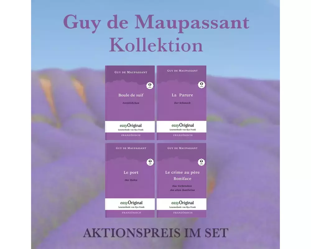 Guy de Maupassant Kollektion (Bücher + Audio-Online) - Lesemethode von Ilya Frank