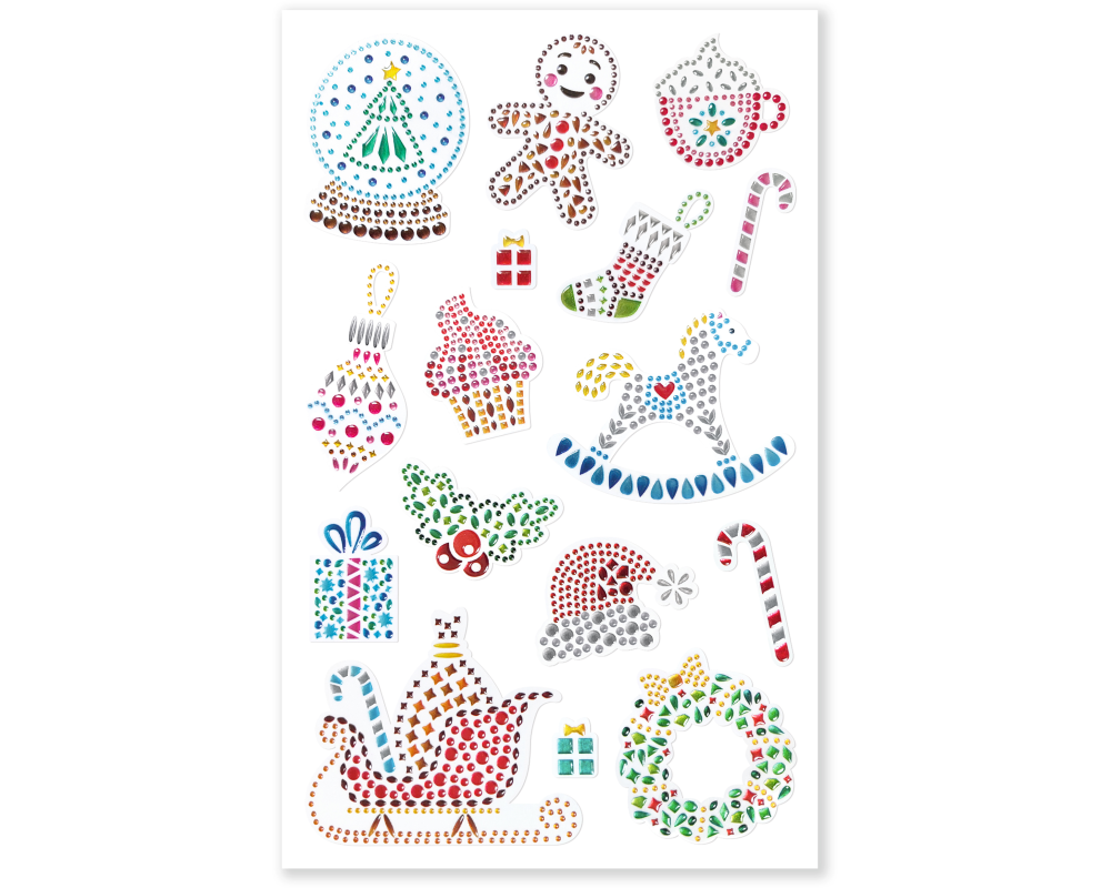 URSUS Crystal Sticker Weihnachten 4 75100005 16 Sticker