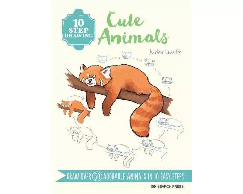 10 Step Drawing: Cute Animals