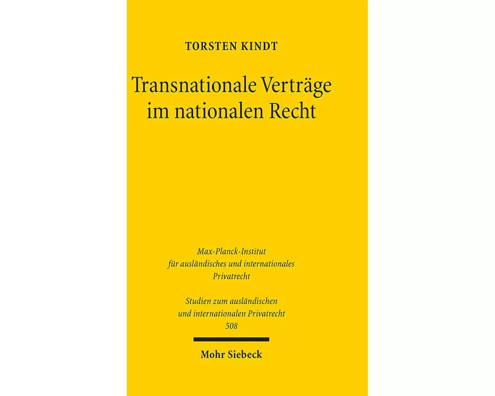 Transnationale Verträge im nationalen Recht