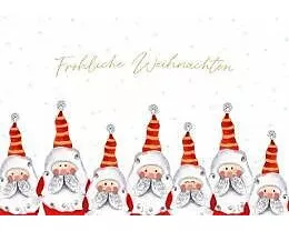 Doppelkarte. Green Karma X-MAS - Lustige Weihnachtswichtel