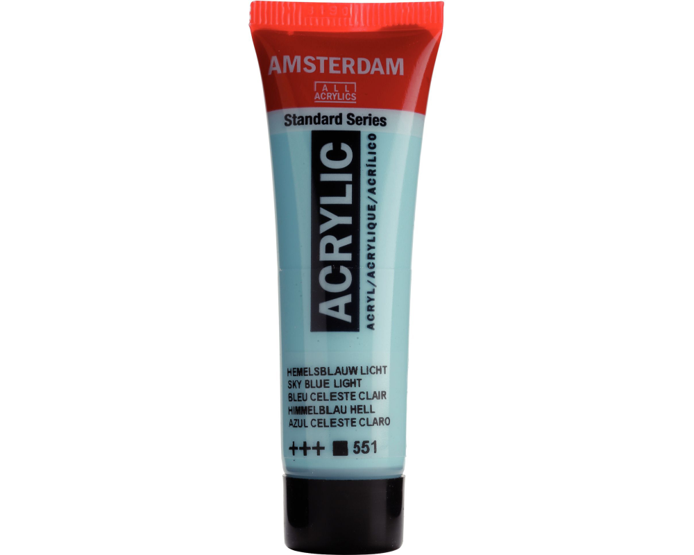 AMSTERDAM Acrylfarbe 20ml 17045510 Himmeblau Hell 551