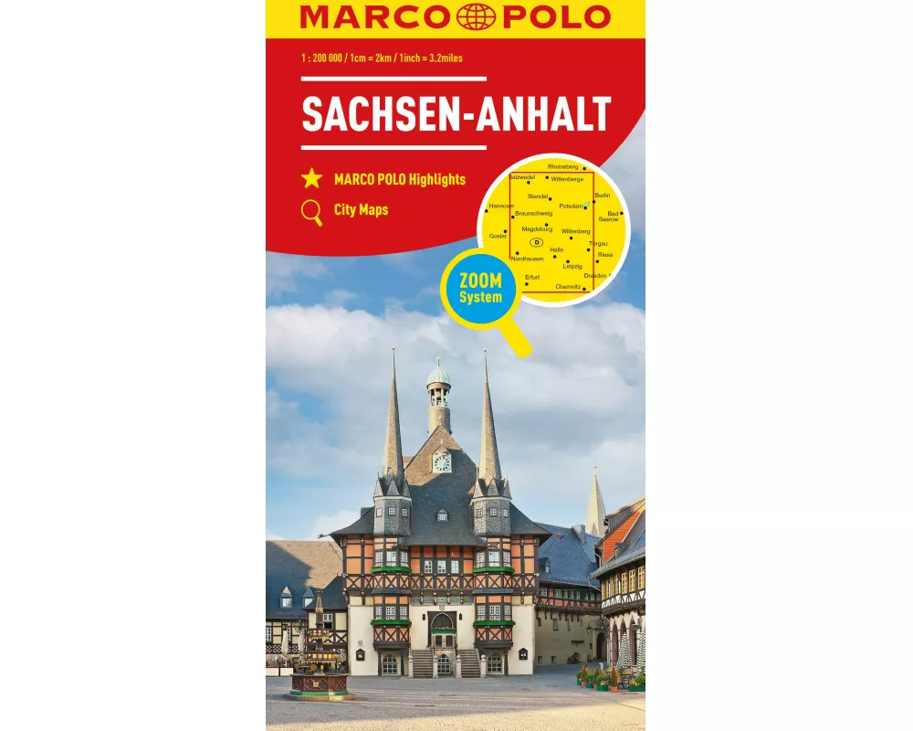 MARCO POLO Regionalkarte Deutschland 08 Sachsen-Anhalt 1:200.000