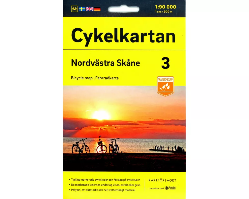 Cykelkartan Blad 3 Nordvästra Skåne 1:90000