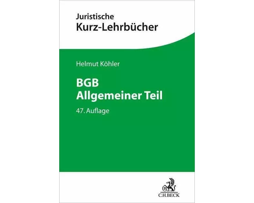 BGB Allgemeiner Teil