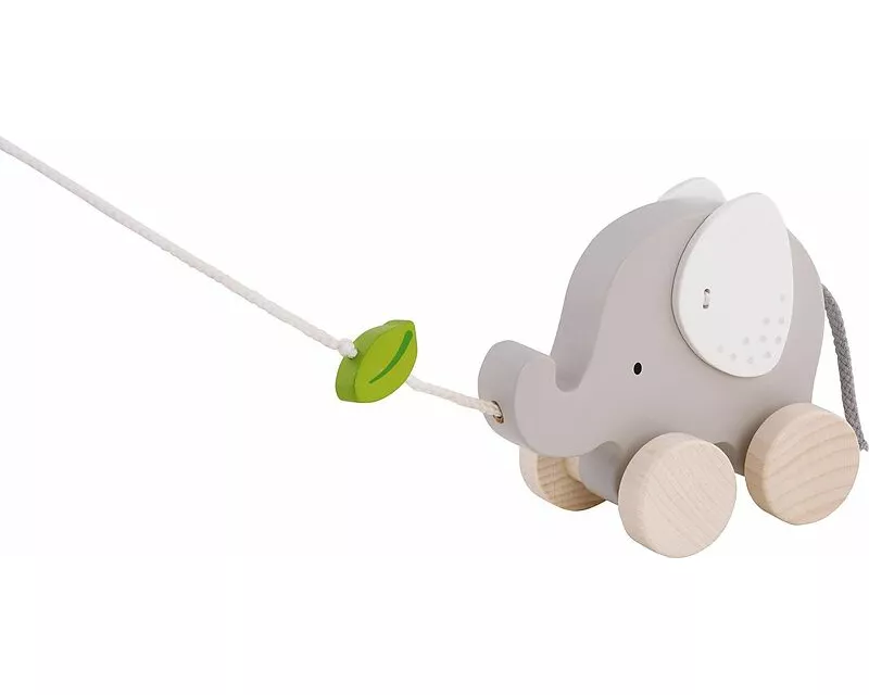 Ziehtier Elefant mit Blatt