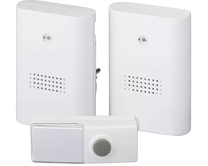 Heidemann Tür Gong Set HX Twin 82 dB, 100 m, Weiss