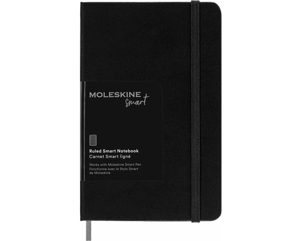 Moleskine Smart Notizbücher, Pocket/A6, liniert, Fester Einband, Schwarz