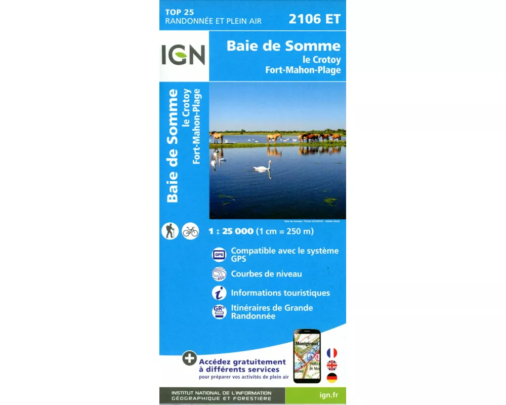 Baie de Somme - Foret de Crecy - Le Crotoy 1:25 000