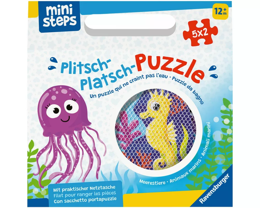 ministeps Plitsch-Platsch-Puzzle Meerestiere - ab 12 Monate