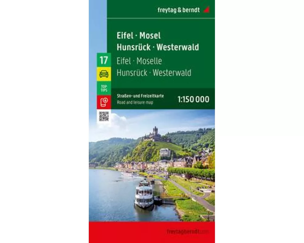 freytag & berndt Straßenkarte Eifel - Mosel - Hunsrück - Westerwald 1:150.000
