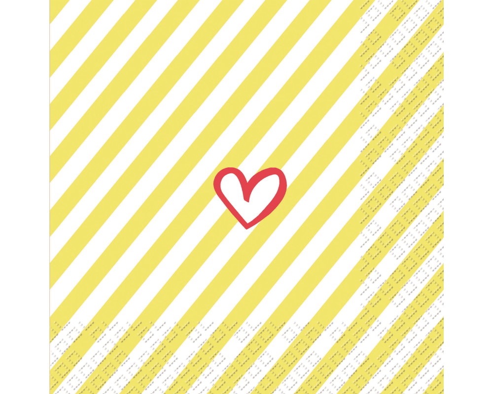 STEWO Serviette Colette 33x33cm 2572599910 gelb 20 Stück