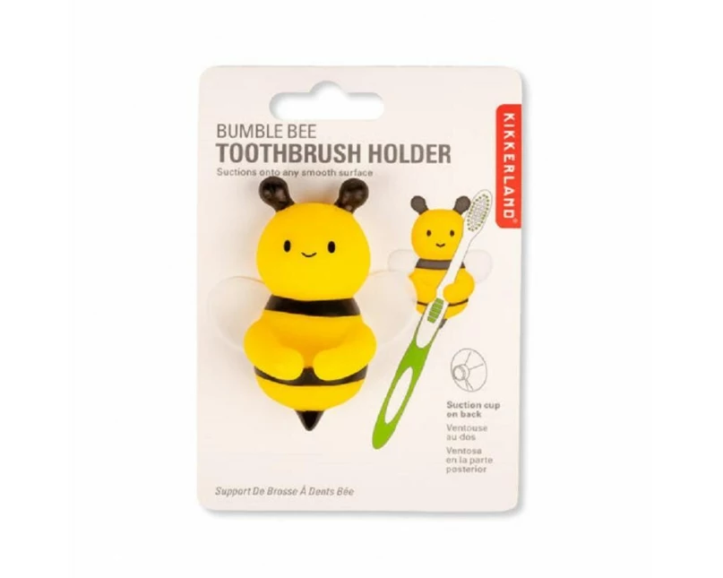 Kikkerland Zahnbürstenhalter Biene Gelb/Schwarz