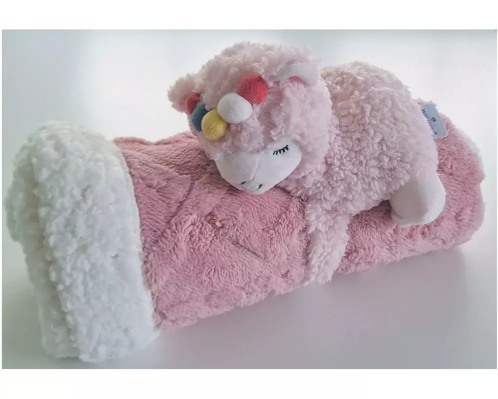 Warmies Combo Warmies & Kuscheldecke Lama
