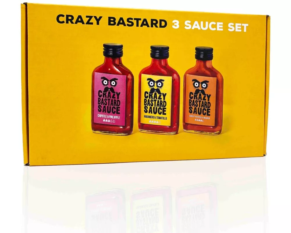 Crazy Bastard Sauce Beliebte Saucen 3er-Set 3 x 100 ml