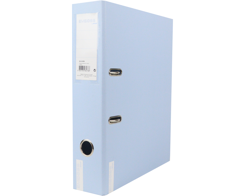 ANCOR Ordner 8 cm, A4 118728 Emboss Dry, blau