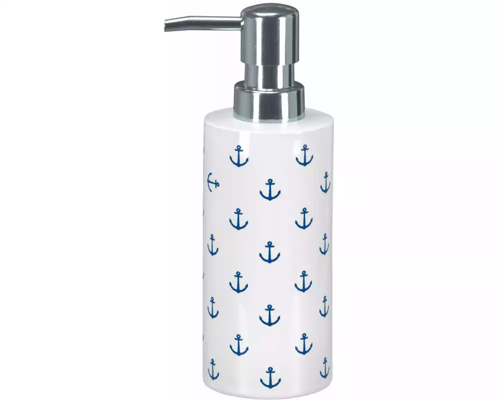 Kleine Wolke Seifenspender Anchor 500 ml, Dunkelblau/Weiss