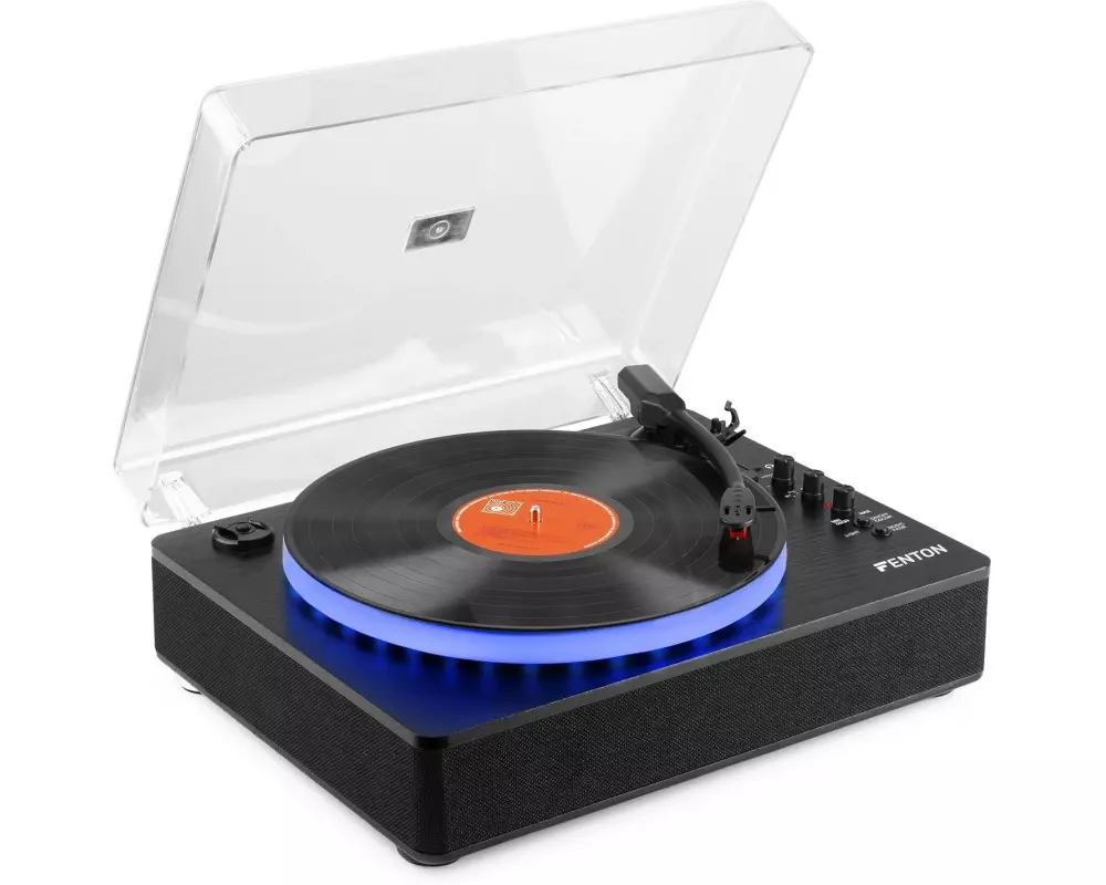 Fenton Plattenspieler RP162LED Schwarz