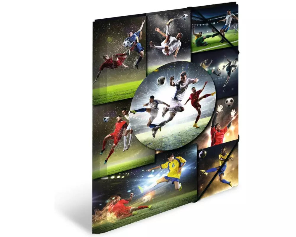 HERMA Gummibandmappe A3 Football, Polypropylen, mit Innendruck