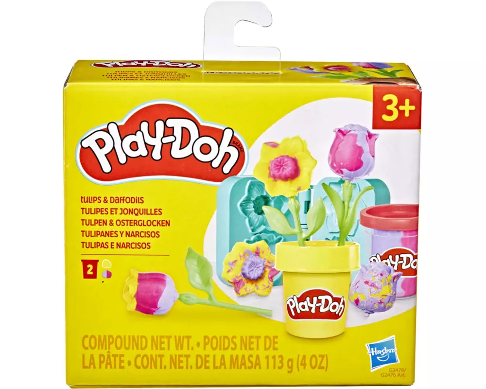 Play-Doh Knetspielzeug Blumen im Töpfchen Assortiert