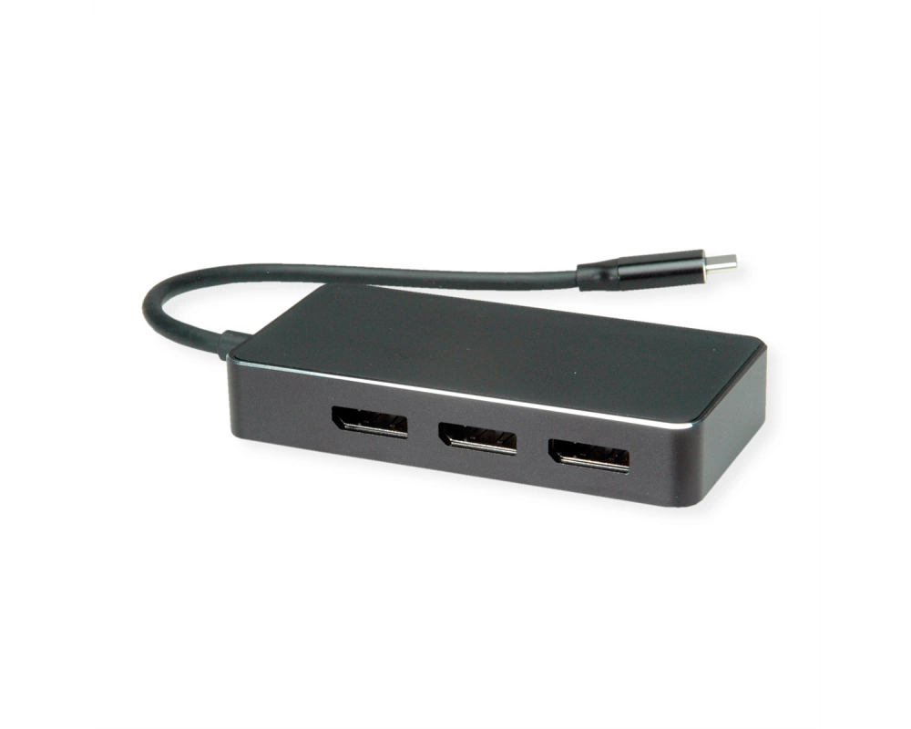 VALUE Multi-Display Adapter USB Typ C - 3x DP, Multi-Stream 4K