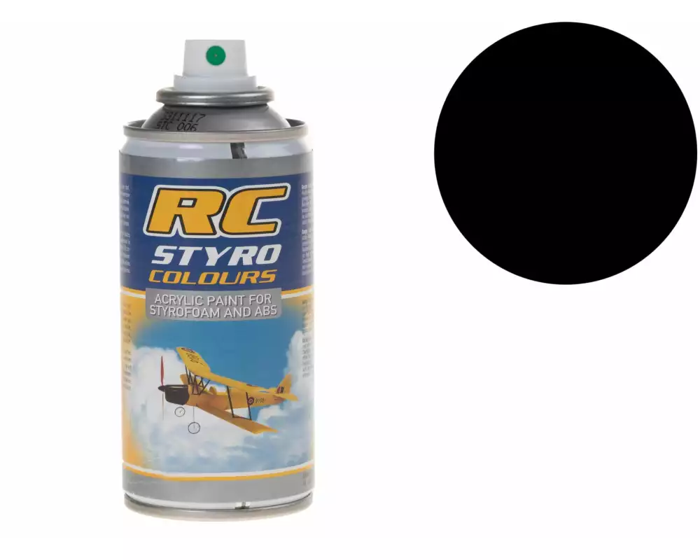 Ghiant Kunststoffspray RC STYRO Schwarz 610 150 ml