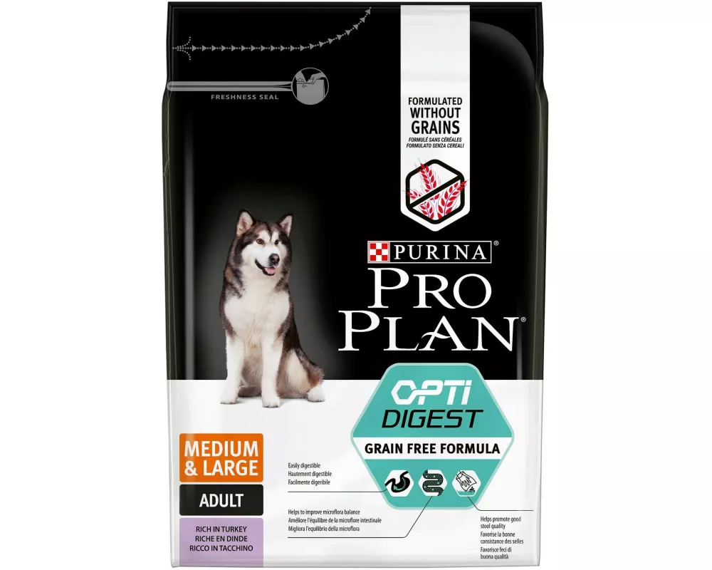Purina Pro Plan Trockenfutter M/L Adult Sens. Dig. Grainfree Truth., 2.5 kg