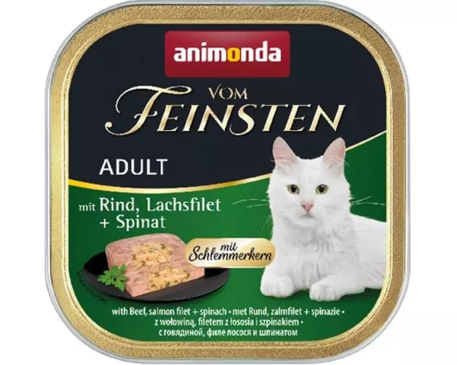animonda Nassfutter vom Feinsten, Schlemmerkern Rind/Lachs 100g