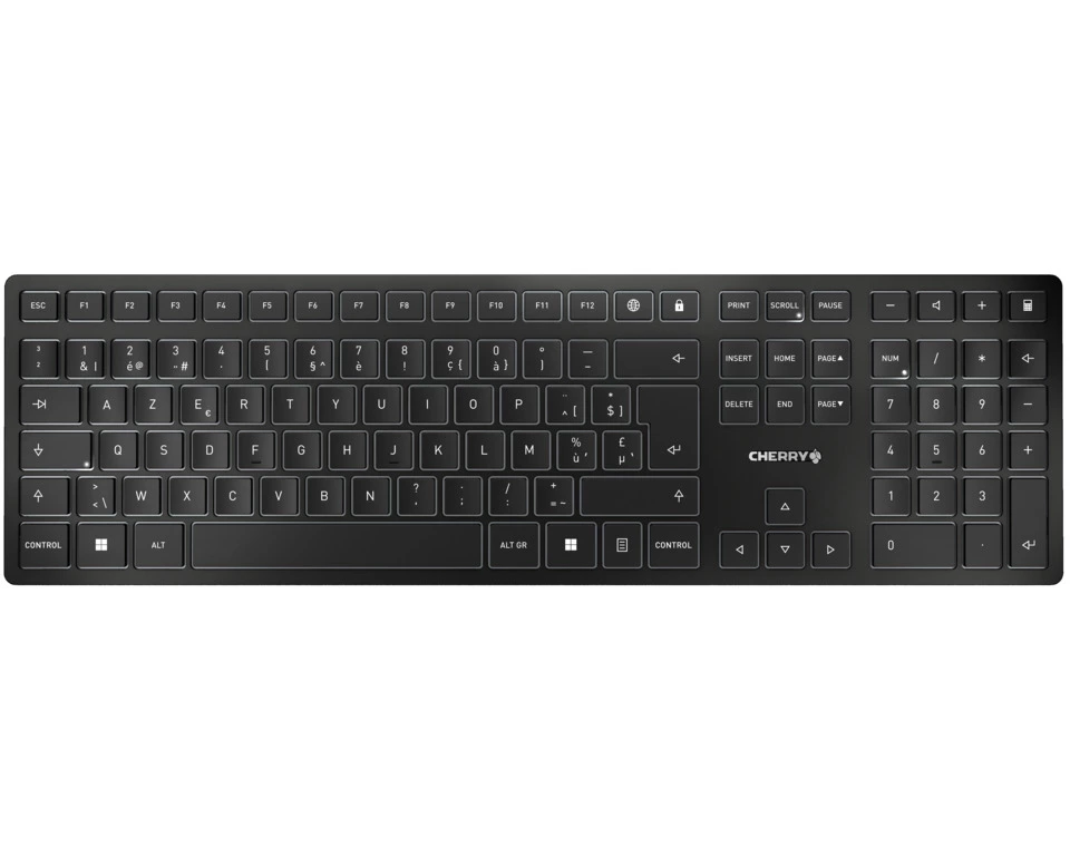 CHERRY KW 9100 SLIM Tastatur Universal RF Wireless + Bluetooth Schwarz