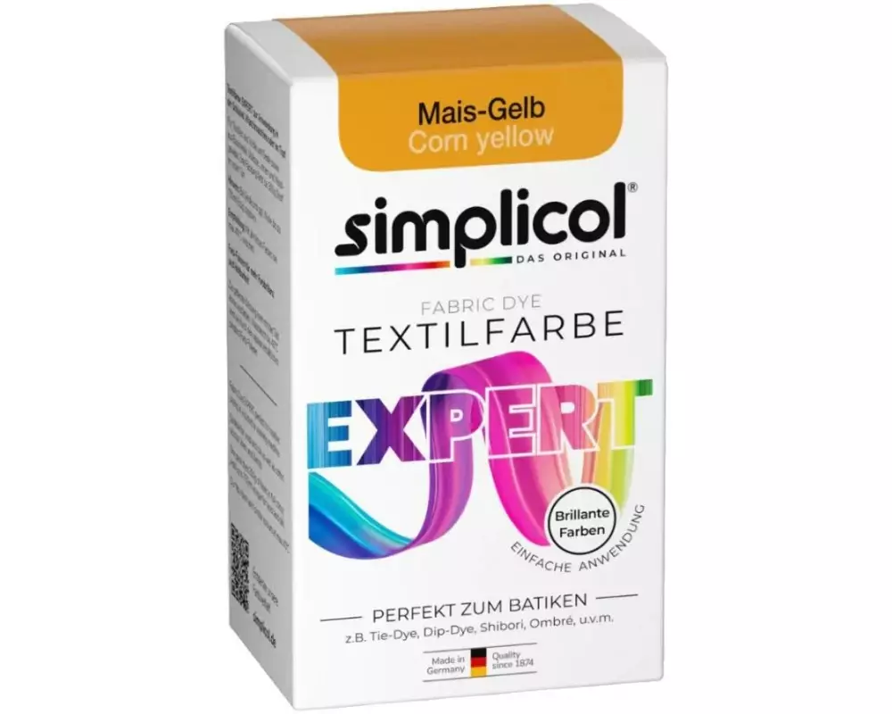Simplicol Textilfarbe Expert Maisgelb, 150 g