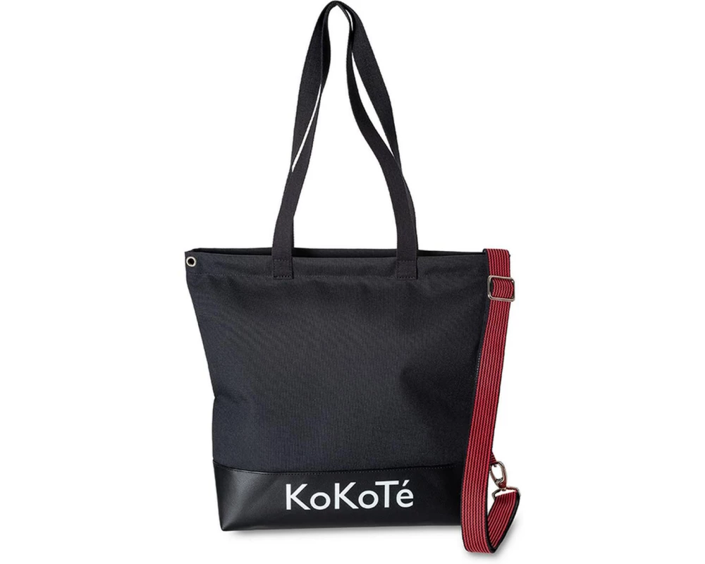 Kokoté Einkaufstasche Poschti Quer, Schwarz