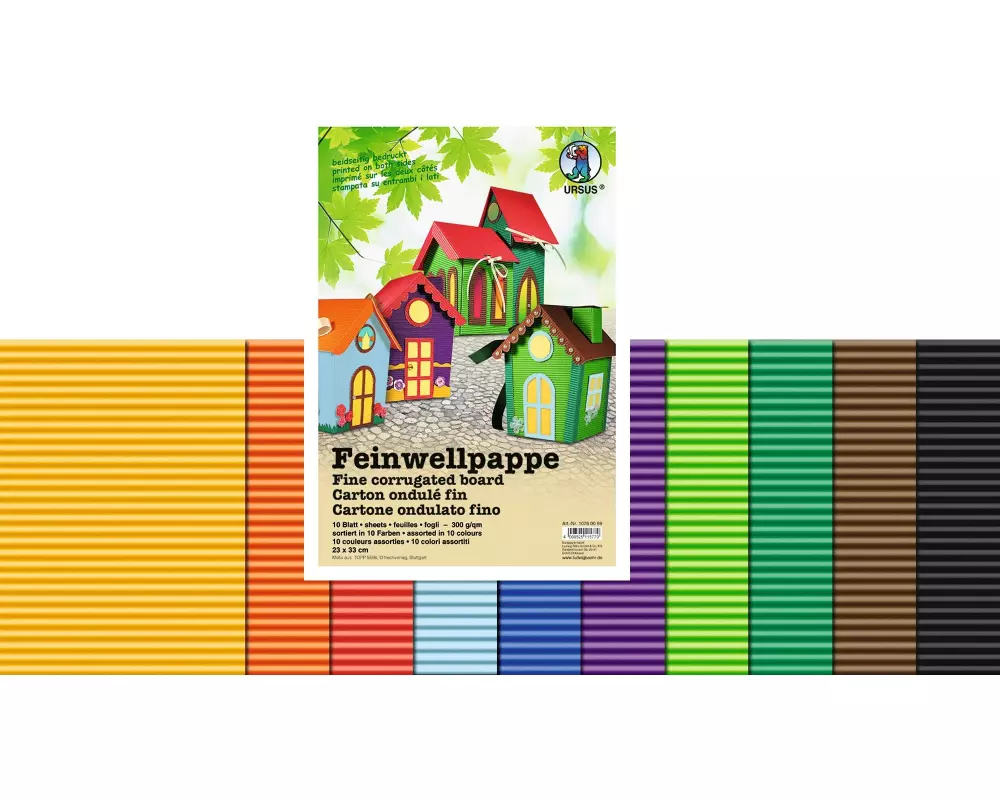 URSUS Wellpapier Feinwellpappe 300 g/m² 23 x 33 cm