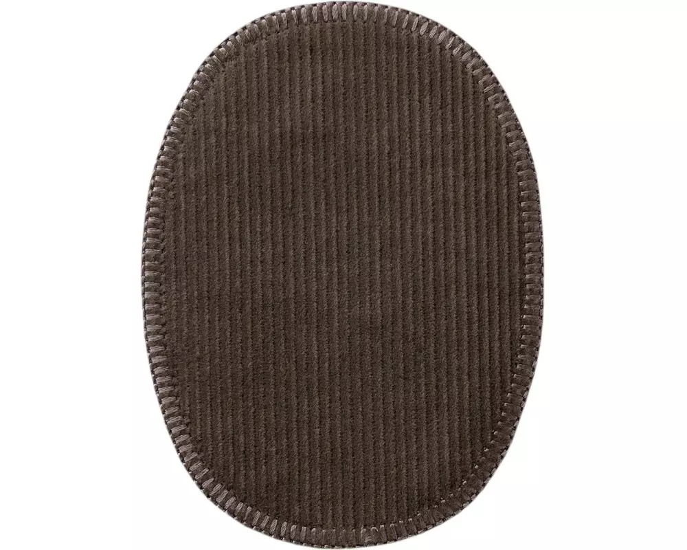 Mono-Quick Kordflicken Oval 8.5 x 11.2 cm Grau, 2 Stück