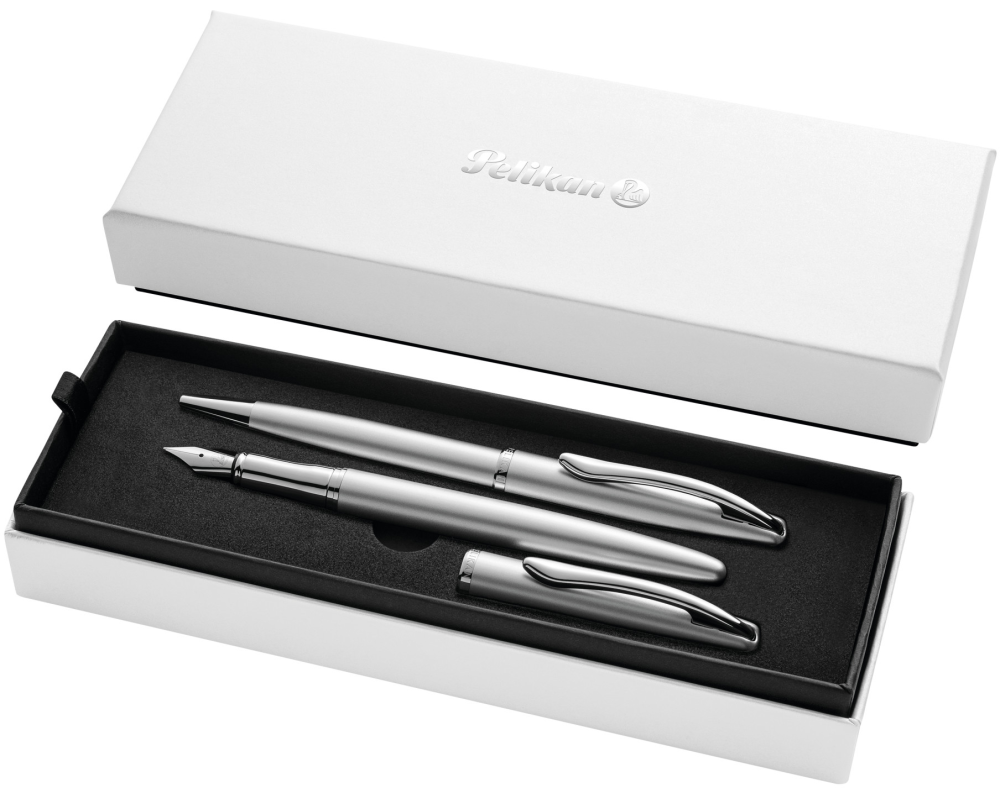 PELIKAN Füllhalter&Kugelschreiber 821919 Jazz Noble Elegance Silber