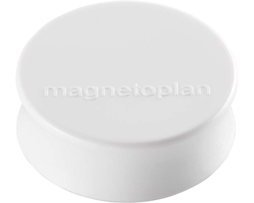 MAGNETOPLAN Magnet Ergo Large 10 Stk. 1665000 weiss 34mm