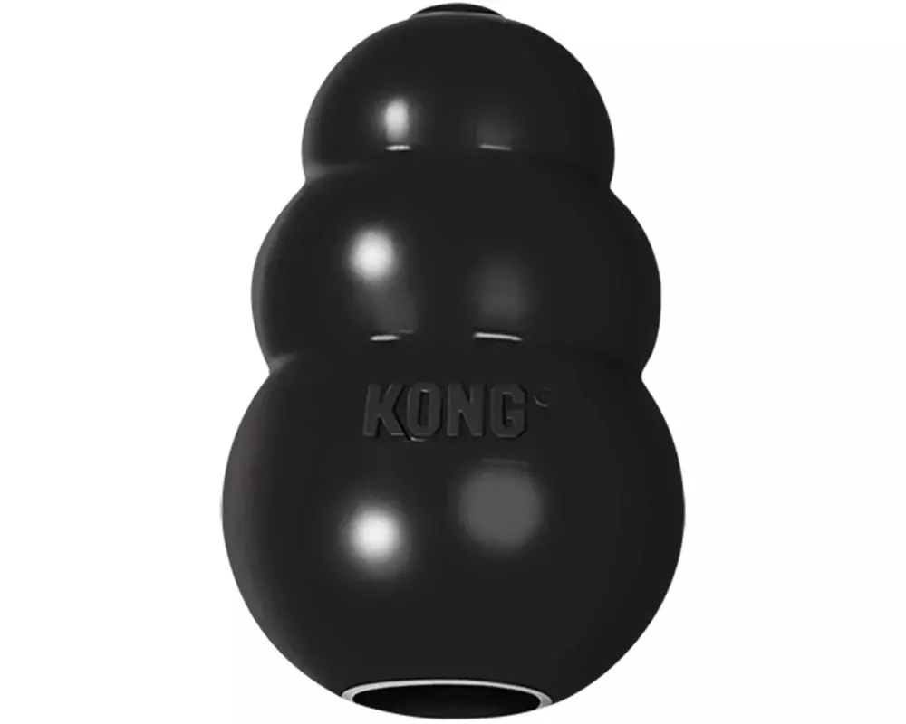 Kong Hunde-Spielzeug Extreme Ø 9.5 cm, Schwarz