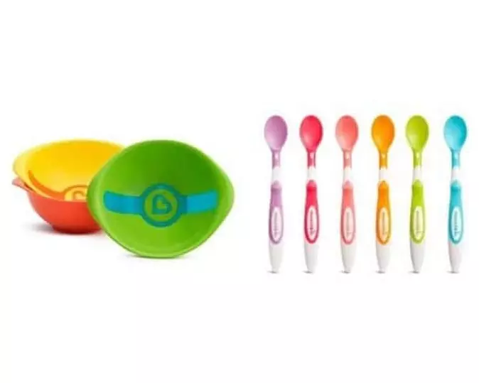 Munchkin Kinderschale 3-er Set mit Farbstreifen, weich