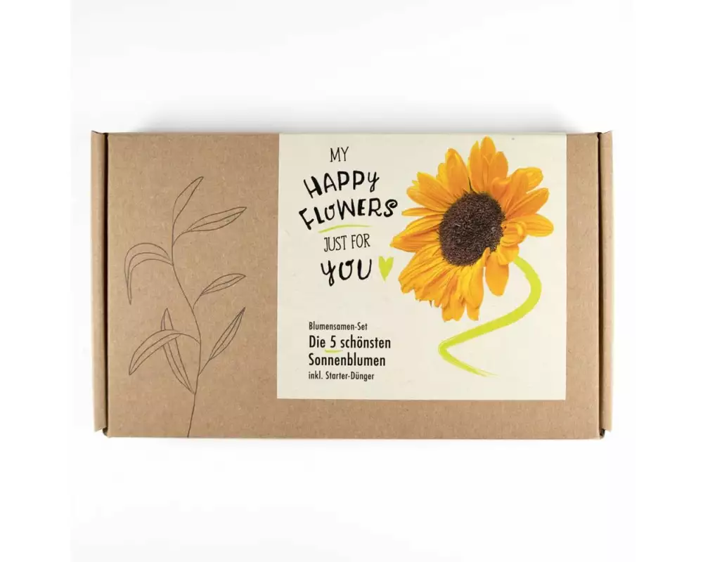 Naturkraftwerk Anzucht My Happy Flowers, 5 Sorten Sonnenblumen