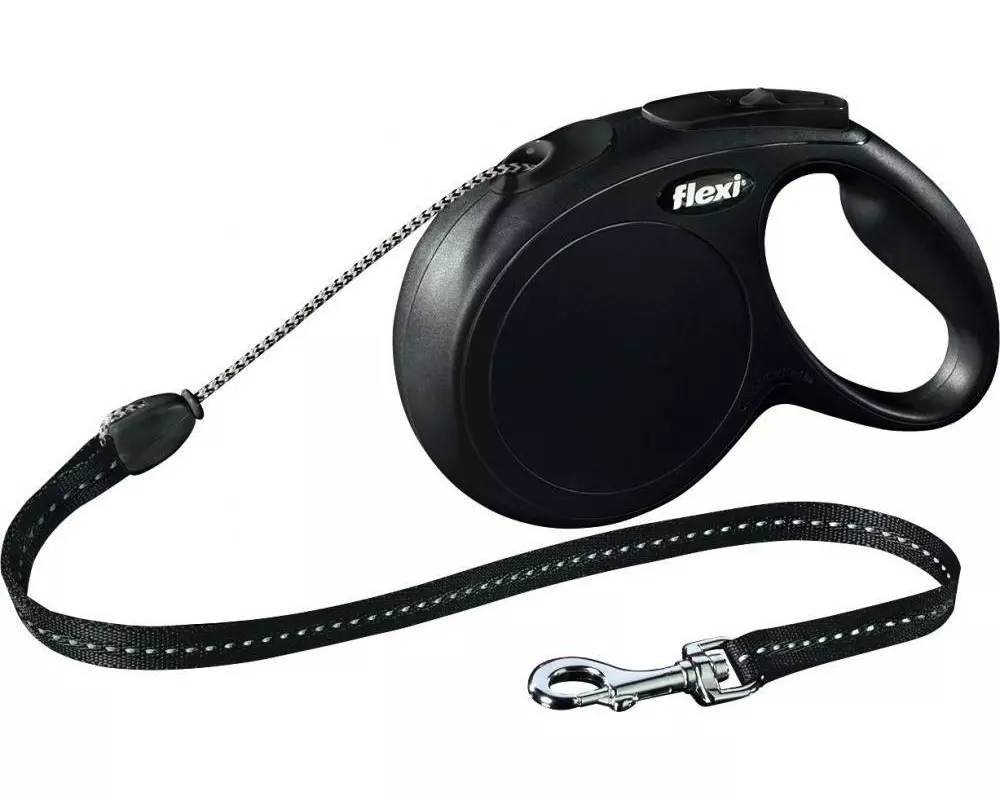 flexi Hundeleine New Classic Schwarz M, 8 m