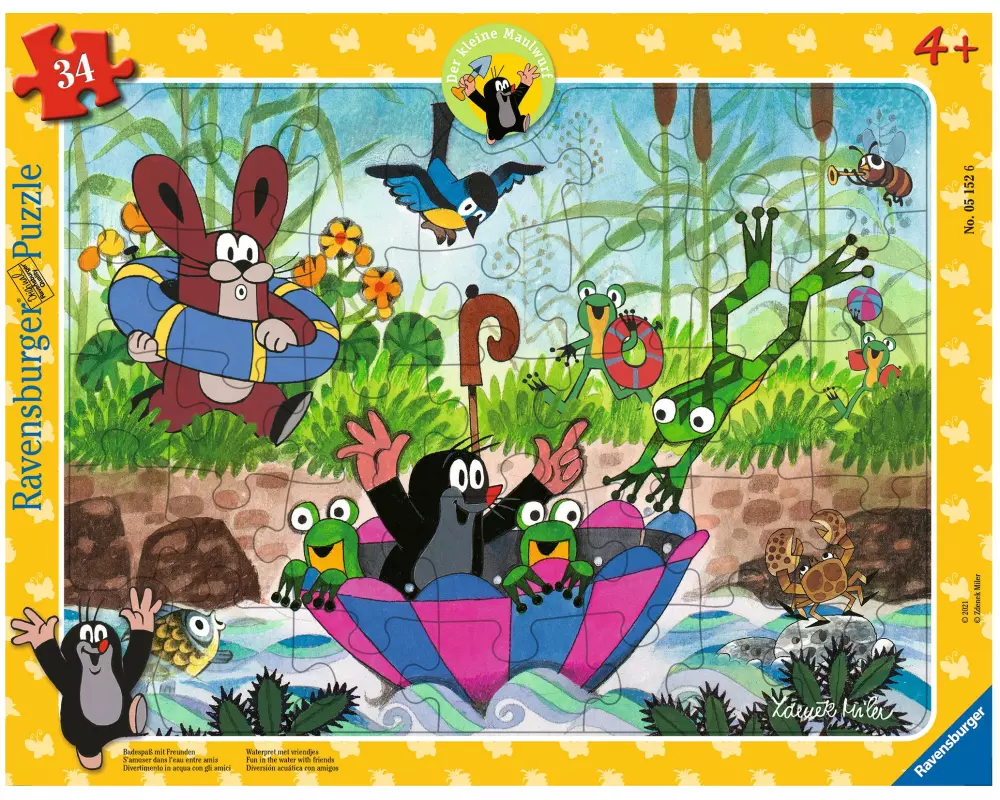 Ravensburger Puzzle Badespass mit Freunden 34 Teile