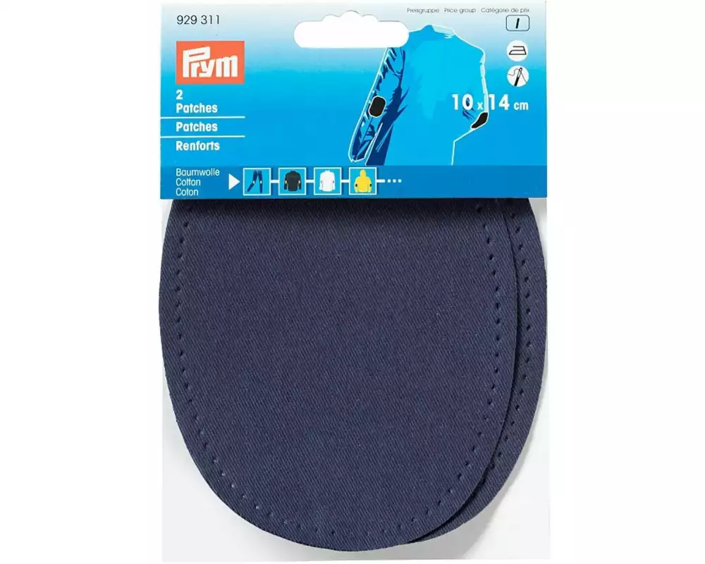 Prym Applikation 10 x 14 cm Marine, 2 Stück