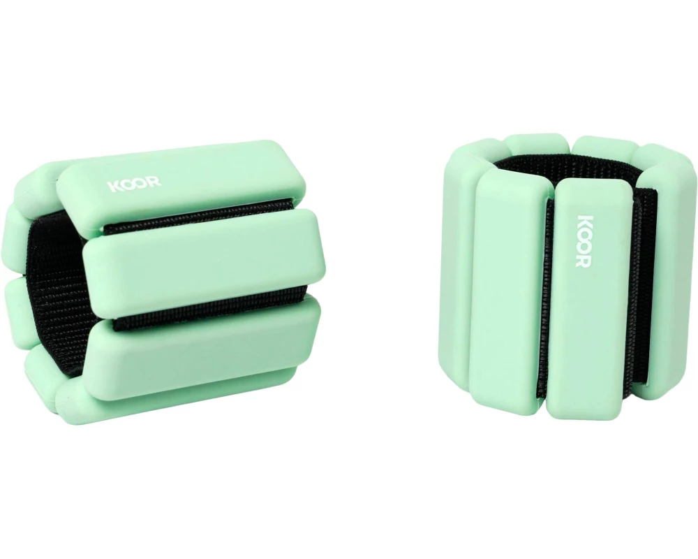 KOOR Gewichtsmanschetten 2 x 0.5 kg, Mintgrün