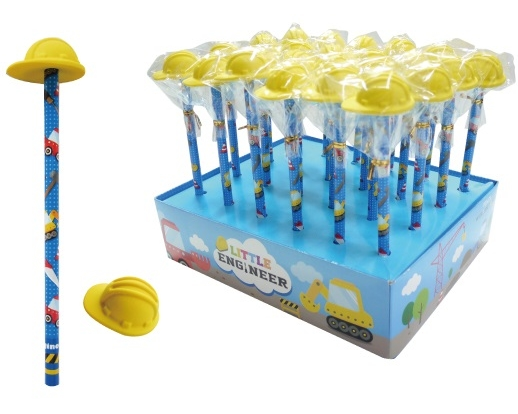 ROOST Bleistift Helm RET-1009- Radiergummi, 3 ass.